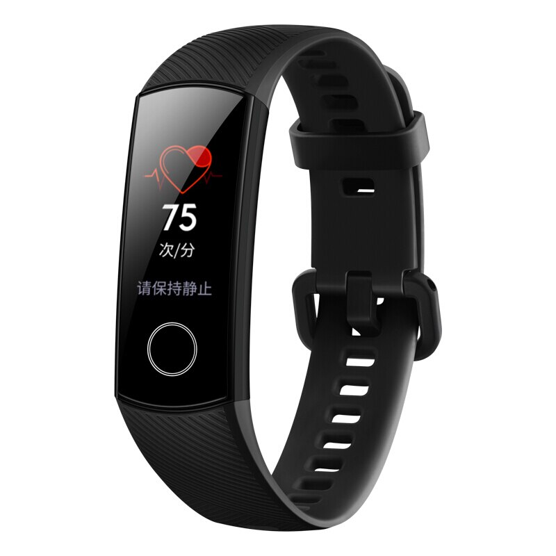 Huawei honor band 5 smart pulsmåler sportsarmbånd band 5 tracker smart oled svømning vandtæt bluetooth: Sort