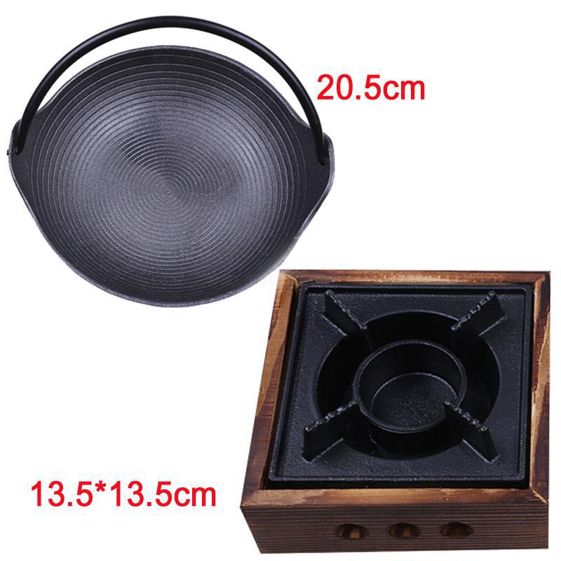 stainless steel alcohol stove small pot solid liquid dormitory pot portable hotel dry pot home set: Default Title