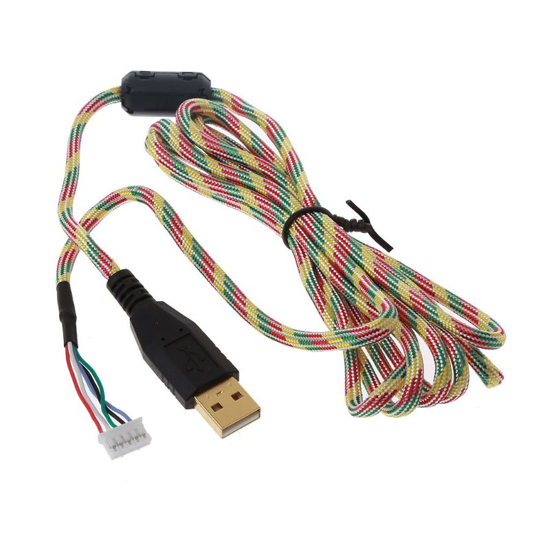 Diy universell paraplytau musekabler myk holdbar muselinje erstatning musetråd til logitech razer  a4 tech