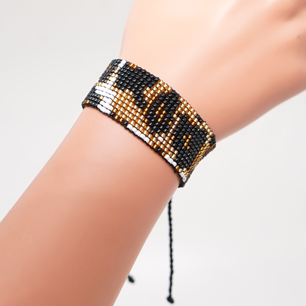 Go2boho Miyuki Armband Luipaard Armbanden Leopar Patroon Pulseras Mujer Moda Vrouwen Sieraden Handgemaakte Weefgetouw Geweven Armband