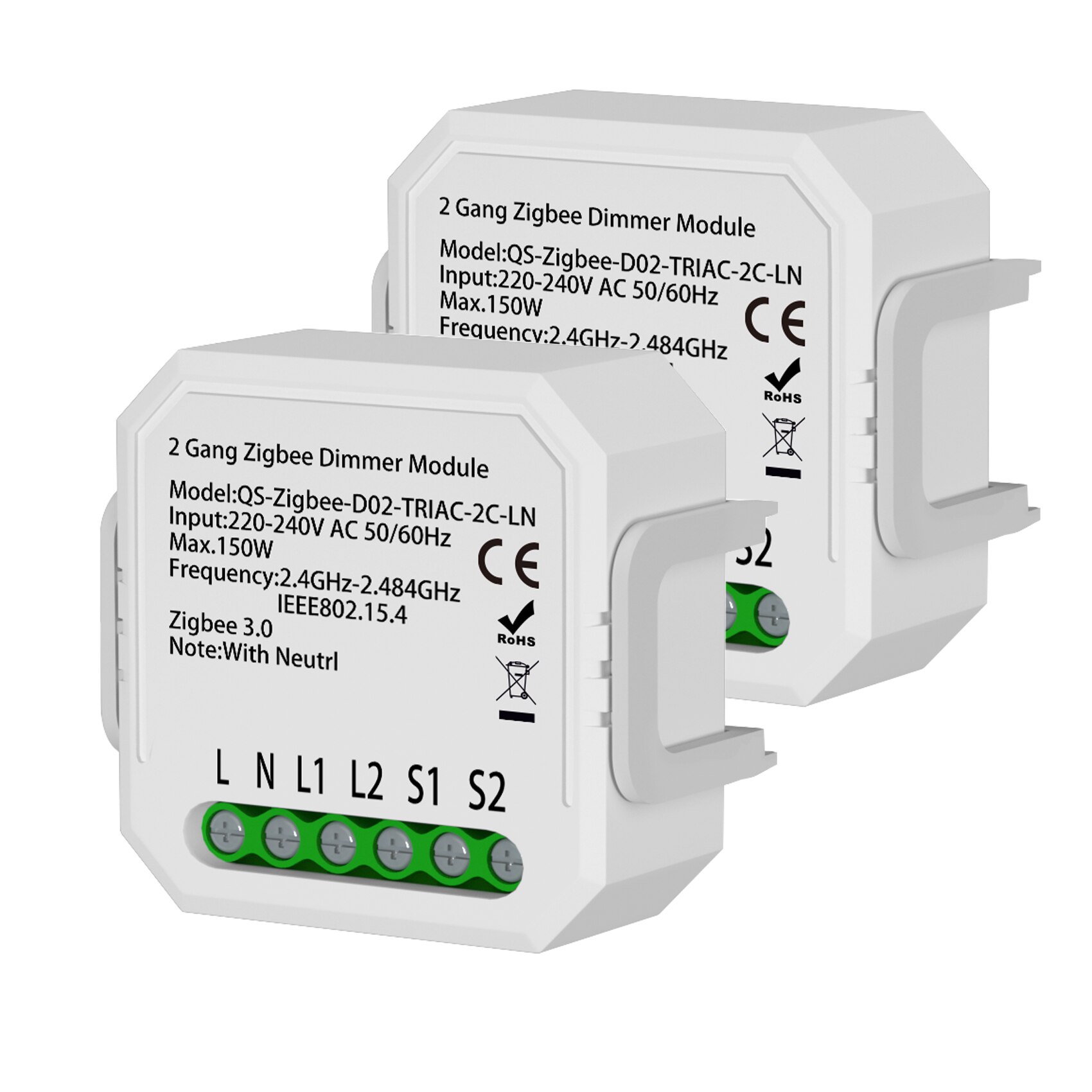 Tuya Zigbee Smart Switch Dimmer Module 110-240V Home Automation module Voice Control Work With Google Home/Alexa/Siri