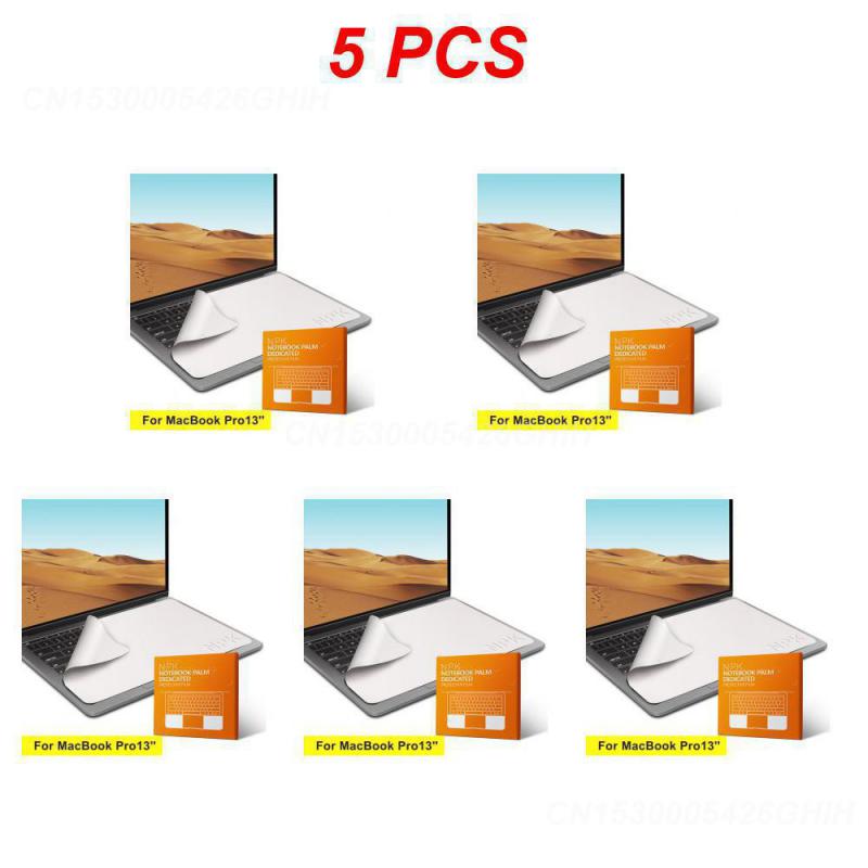 1 ~ 5 Stück Laptop-Bildschirm Reinigungs tuch staub dicht für MacBook 13/Zoll Tastatur Decke Abdeckung Schutz folie: Weiß