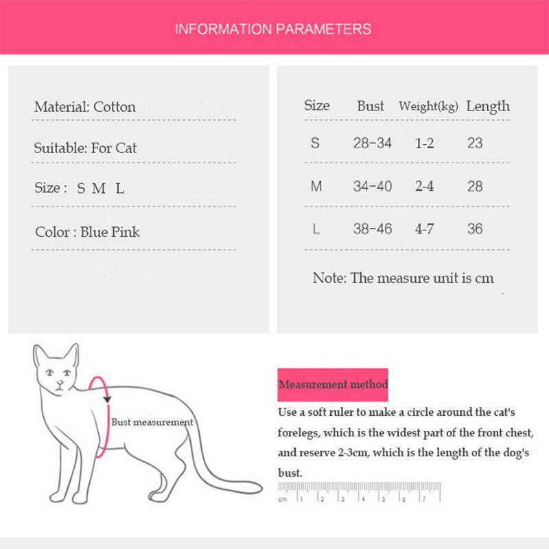 Ropa para mascotas, chaleco suave Anti lamer para gato, Camiseta de algodón para mascotas, chaleco elástico para cachorro, camisa para gatito