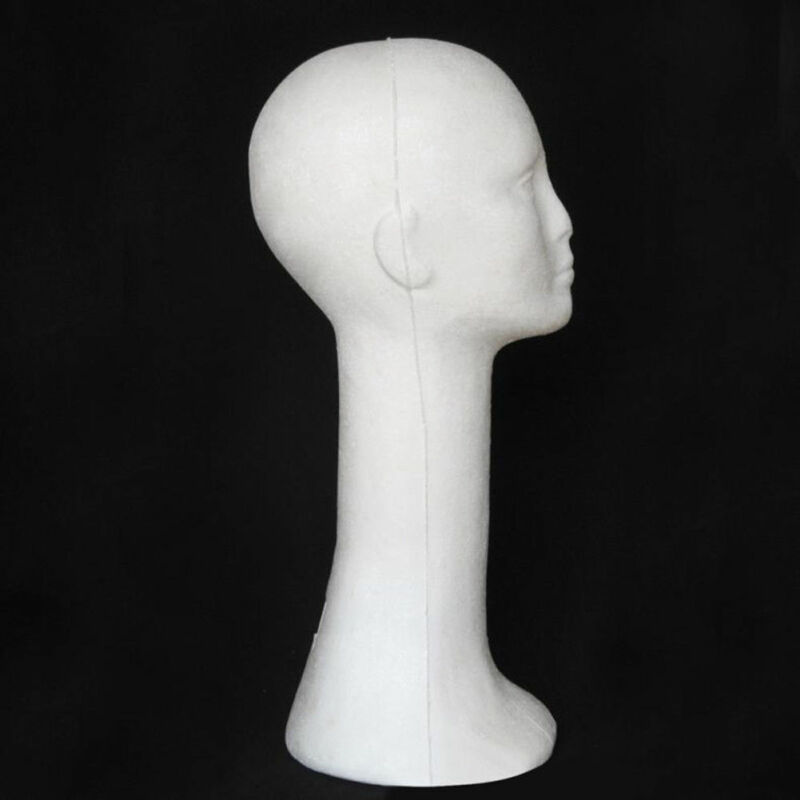 Head Model Long Neck Women Female Mannequin Head Model Bubble Wig Hat Necklace Display