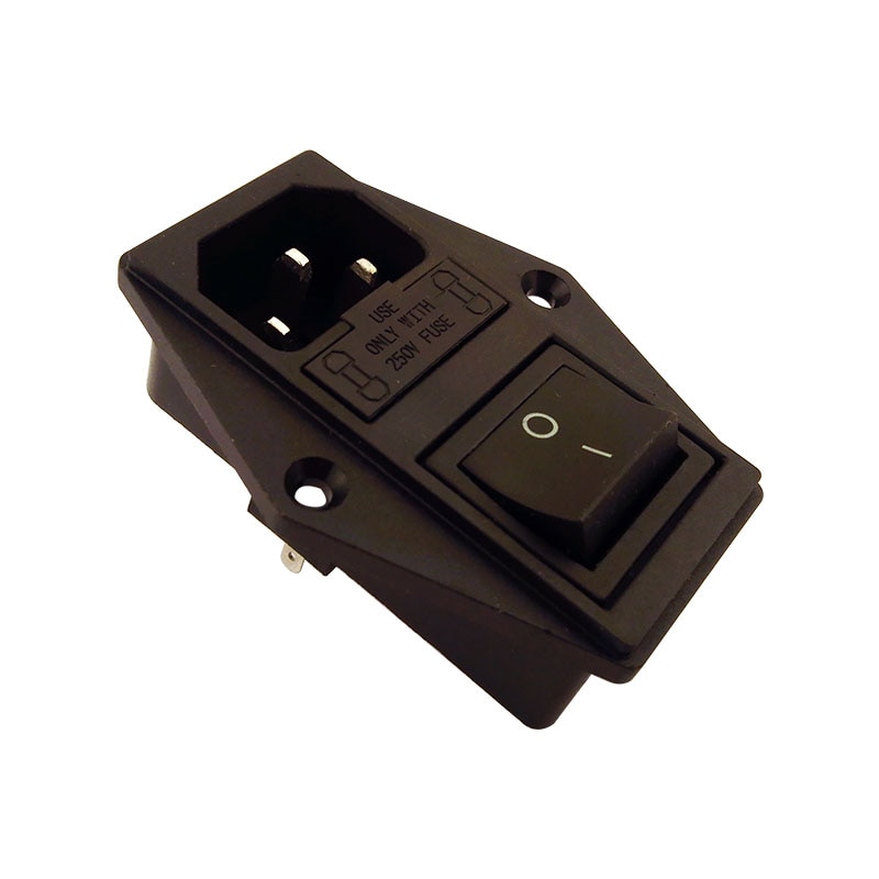 With double 15A fuse big Power Switch AC Power Socket 15A 250V Connector Plug AC-10FS6
