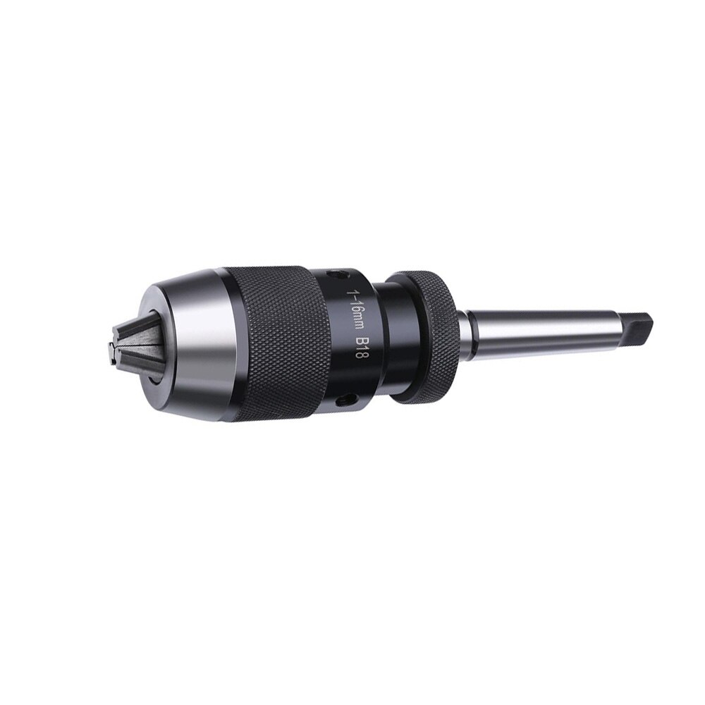 Portable B18 1-16mm Self Tighten Keyless Drill Chuck + MT2-B16 Arbor Thread For Lathe Drilling MK2 Mount Machine