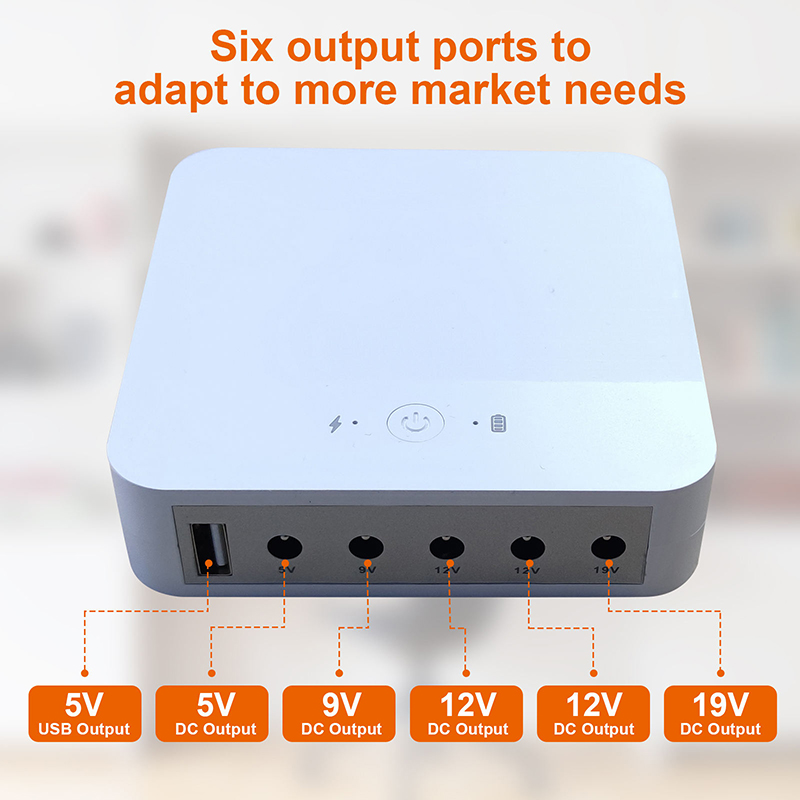 13200mAh UPS fuente de alimentación ininterrumpida 5V9V12V19V enrutador modem óptico batería de respaldo 18W Mini DC USB fuente de alimentación incorporada