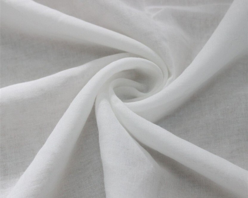 Sujasanmy soild hvid farve 60 x 60/70 x 70 tynd bomuld voile stof gaze tøj foring tissu tøj lomme tekstil en meter
