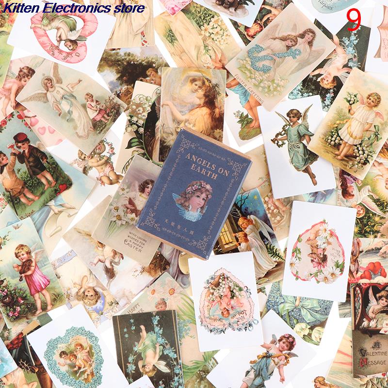 100pcs/box European Retro Kraft Paper Scrapbooking/Card Making/Journaling Project DIY Diary Decoration Cards: A9