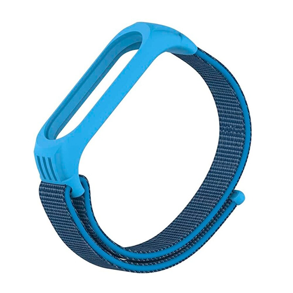 BLU Pulsera recambio Compatible avec Xiaomi Mi bande 5 en Nylon et Nylon Azul