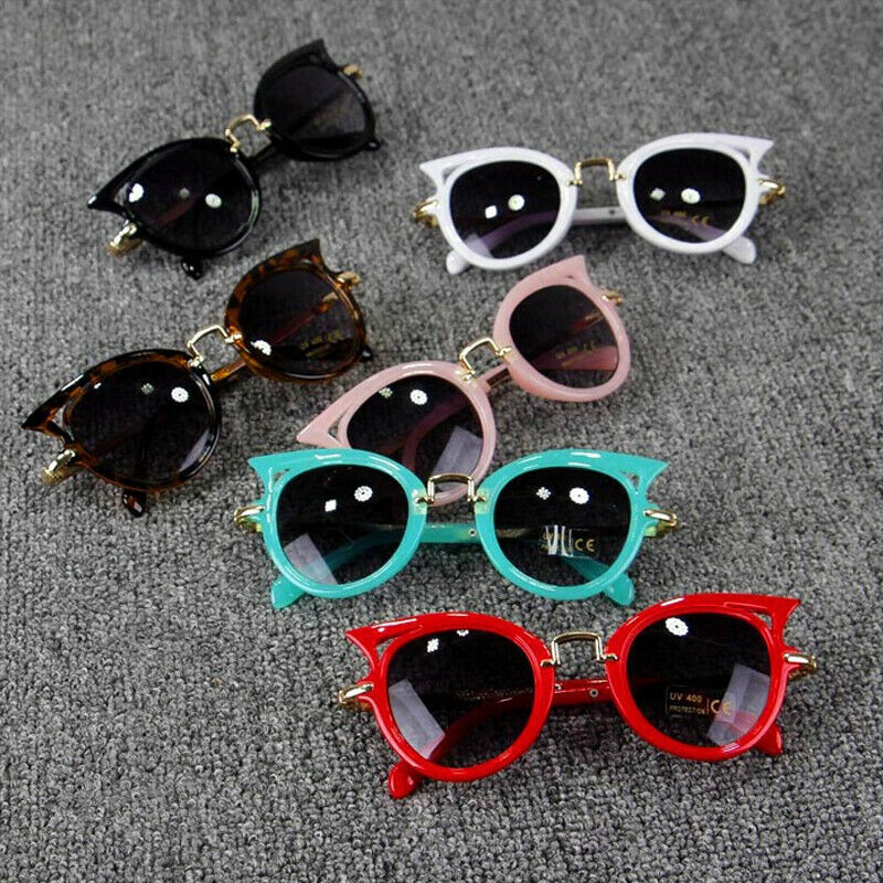 Baby Summer Accessories Kid Goggles Boy Girl Glasses Protection Outdoor Sunglasses Cat Shape Sunglasses UV400