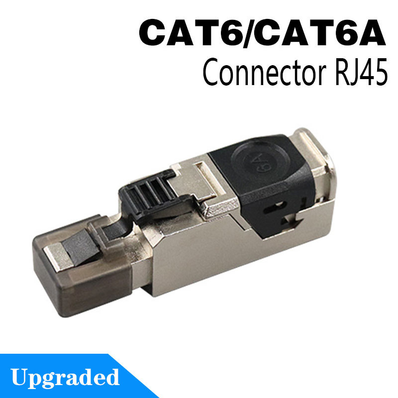RJ45 Cat8 Cat7 Cat6A Connectors RJ45 Metal Tool Free Easy Termination Plug 2000MHz 40G LAN Cable 22AWG - 24AWG UTP Field Modular: Blue