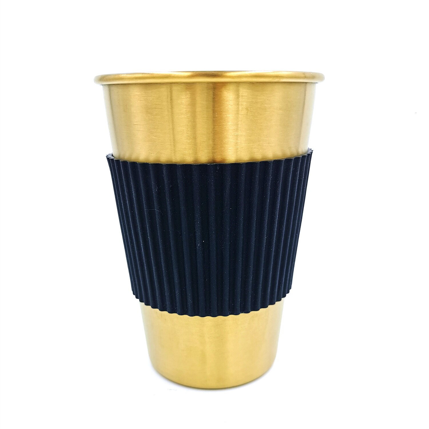 Soffe Coffee Mug With Cup Sleeve 350ml 500ml Titanium Travel Mugs Portable Food Grade Stainless Steel Drink Water Bottle: 0.5L / Yellow