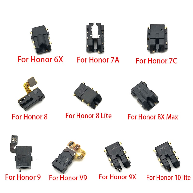 Earphone ear phone Headphone Audio Jack For Huawei Honor 6X 7A 7C V9 9X 8X Max 8 9 10 lite