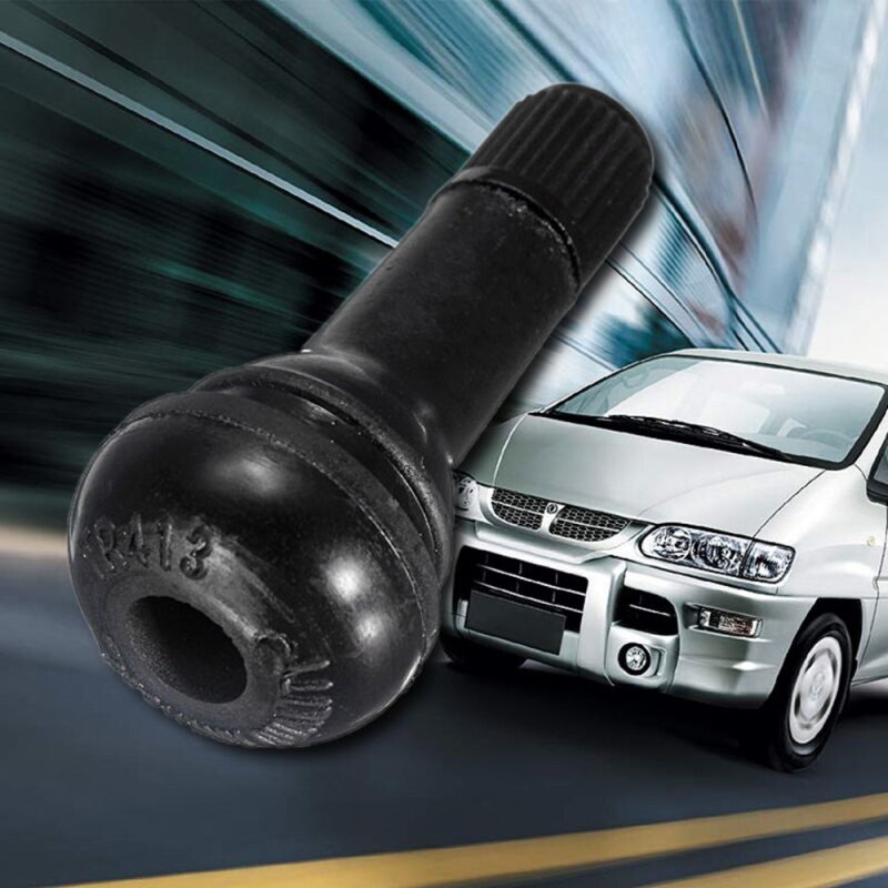 Youwinme 4Pcs TR413 Car Wheel Valve Stem Brass Snap-In Tire Auto Passenger Tyre Short Rubber Vehicle