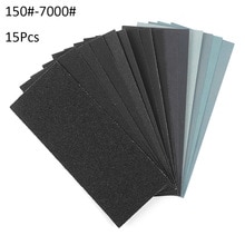 18pcs Wet Dry Sandpaper 150 To 7000 Grit Assortment Abrasive Paper Sheets For Sanding Wood Furniture Finishing 57x140mm