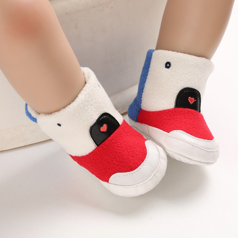 2020Baby Jongens Meisjes Laarzen Voor Pasgeboren Leuke Cartoon Dier Schoenen Baby Peuter Eerste Wandelaars Super Warm Houden Sneeuwveld Boot: C-392-Red / 0-6 months