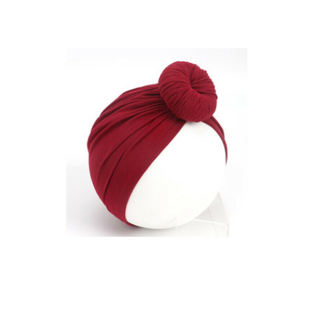 Neugeborenen Kleinkind Kinder Mädchen Baby Kleinkind Turban Verknotet Bogen Hut Cap Stirnband Haarband Headwear Reine Farbe Nette