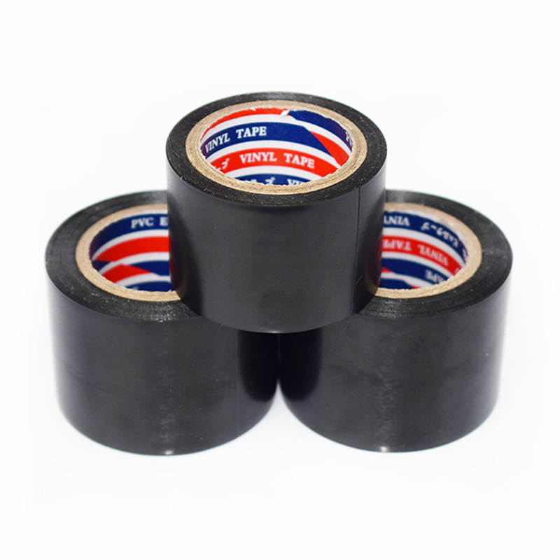Nastro autoadesivo impermeabile ad alta tensione elettrico in plastica ignifuga isolante in filo nero da 50 mm per elettricista