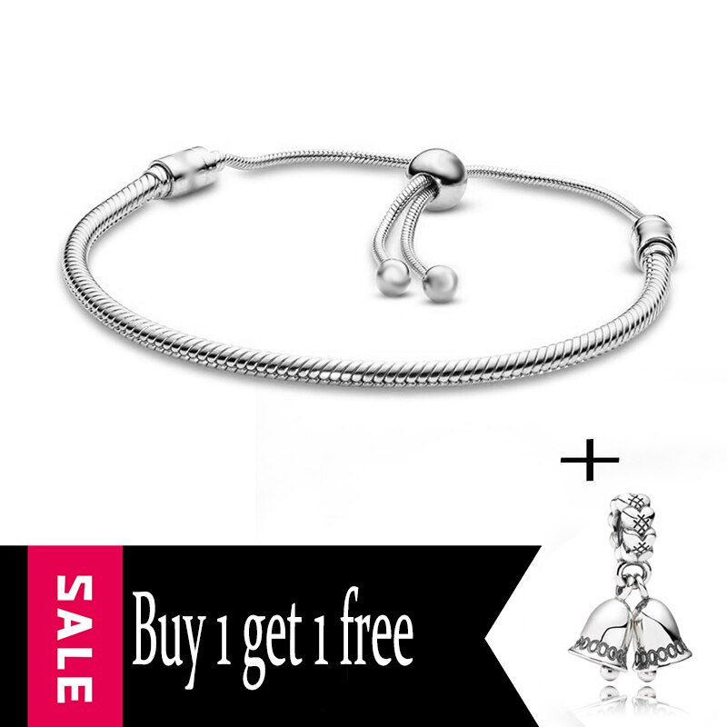 Nuovi Regali Di Natale del Braccialetto di Fascino per Gli Uomini E Le Donne Con Regolabile In Argento-placcato I Braccialetti, di marca Del Braccialetto di Gioielli Per Bambini: 925-6