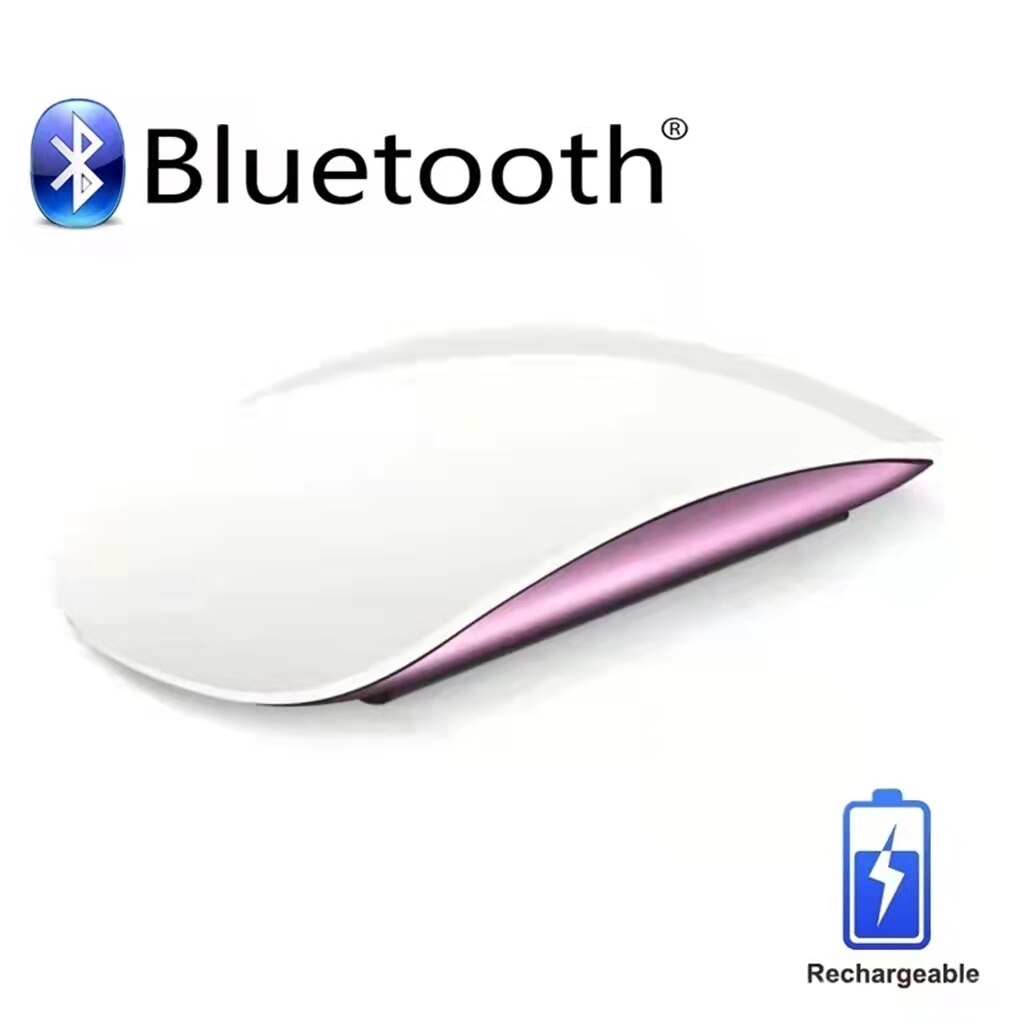 Bluetooth 5.0 Muis Oplaadbare Draadloze Gaming Muizen Roze Slanke Arc Touch Magic Mouse 3 Stille Ergonomische Mause Voor Laptop Gamer