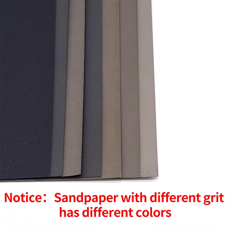 2 Stuks 80-10000 Grit Schuurpapier Nat En Droog Polijsten Schuren Nat/Droog Schurende Schuurpapier Vellen Papier Oppervlak afwerking Gemaakt