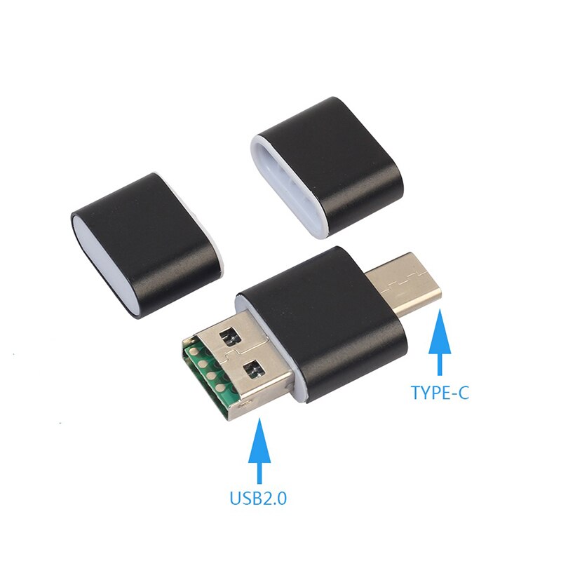 2 en 1 USB Type C à Micro SD TF lecteur de carte OTG adaptateur PC portable Android convertisseur de téléphone intelligent pour Huawei Xiaomi Samsung