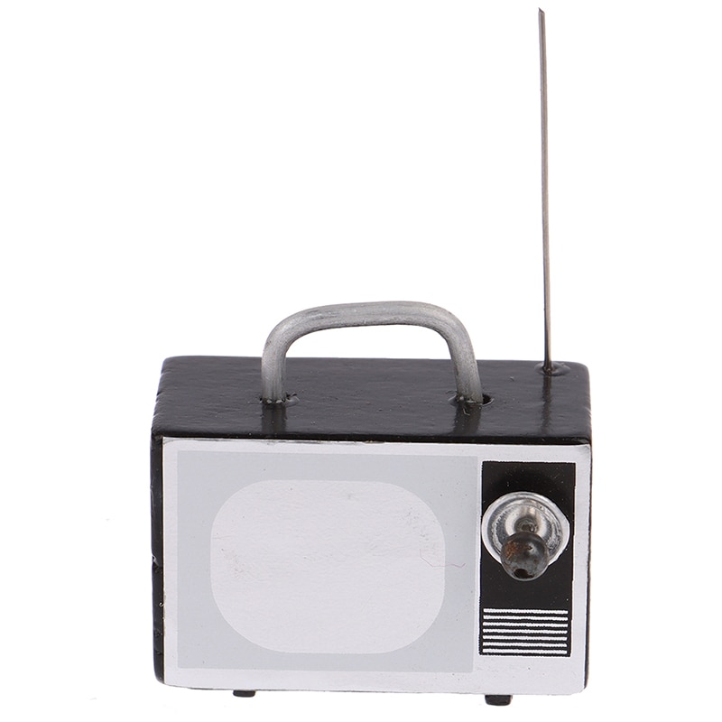 TV e A Distanza Carino Mini Retro Antenna TV Televisione Soggiorno Mobili Accessori 1:12 Miniatura casa delle bambole