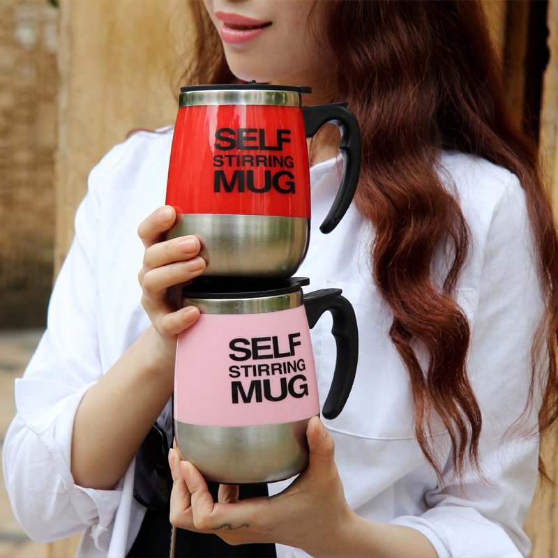 Auto rühren becher Selbst Rühren Becher Edelstahl mischen Kaffee Tee Tasse mit Deckel Automatische Elektrische Faul Kaffee Milch Mischen