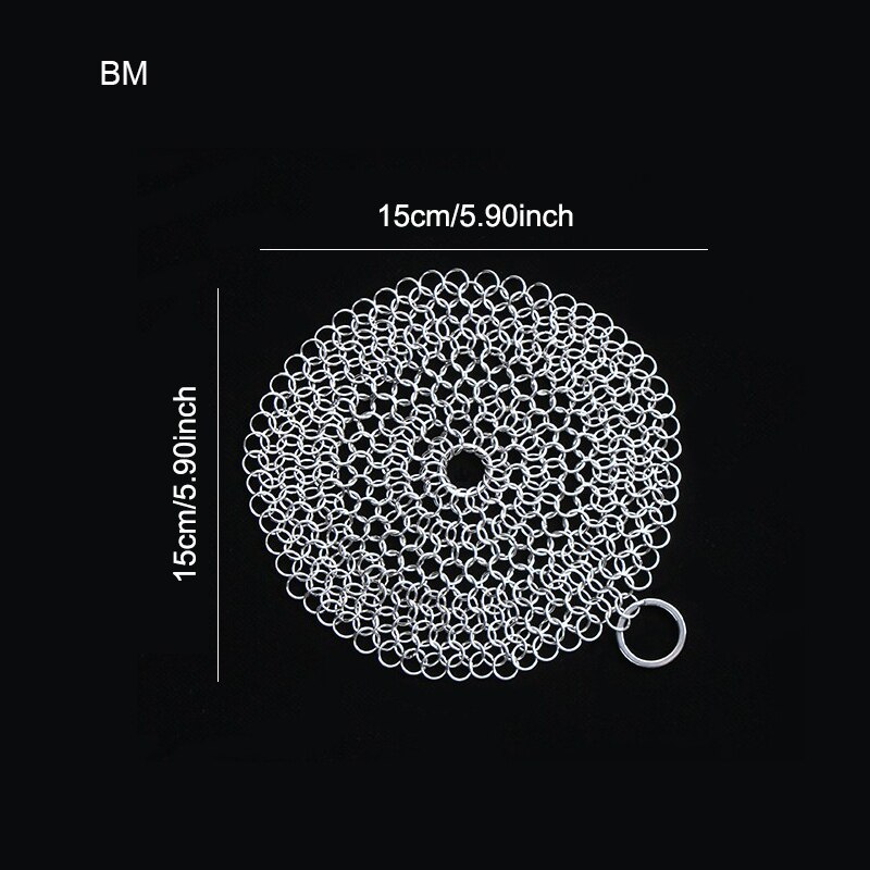 Housewares Kitchenware Clean Chain Mail Armor Kichen Chainmail Cleaning Housework Wire Cleaning Ball Tools Accessories: BM