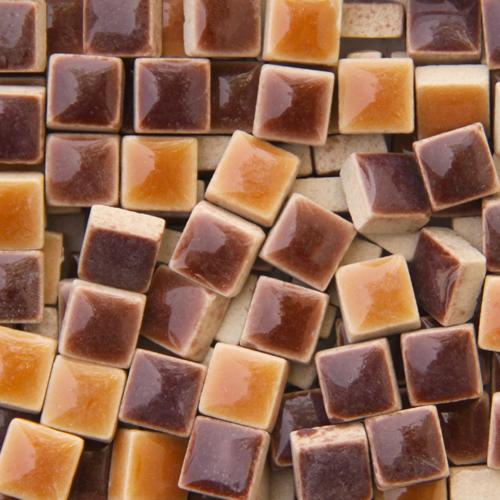 Azulejos de mosaico cuadrados de cerámica para manualidades, 1x1cm, mezcla de colores, azulejos de vidrio para manualidades DIY, suministros de arte, azulejos de mosaico hechos a mano, 500 Uds.: E