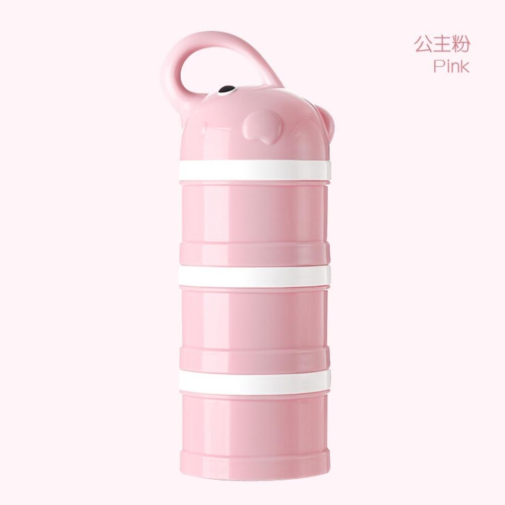 3 layer Elephant Whale Style Portable Baby Food Storage Box Essential Cereal Cartoon Milk Powder Box Toddle Kids Milk Container