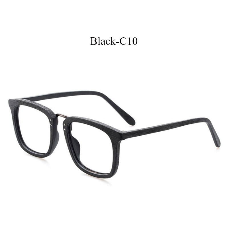 Hdcrafter träglasögonbågar män optiskt receptbelagda läsglas glasögonbågar träglasögon lunette de vue: C10