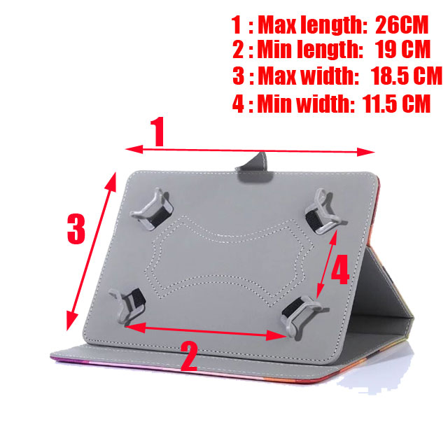 Universal 10.1 inch Printed Pu Leather Stand Case Cover for BQ 1081G/1045G/1007/BQ-1081G/Aquaris M10/E10/esla 2 W10 10.1" Tablet