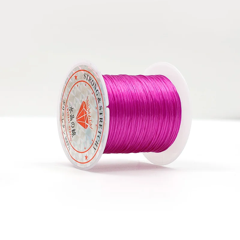 10M/rollo de pulseras de cordón de cuentas de cristal elástico fuerte, línea de goma elástica, cuentas de joyería, collar de hilo, cordones para hacer bricolaje: turquoise