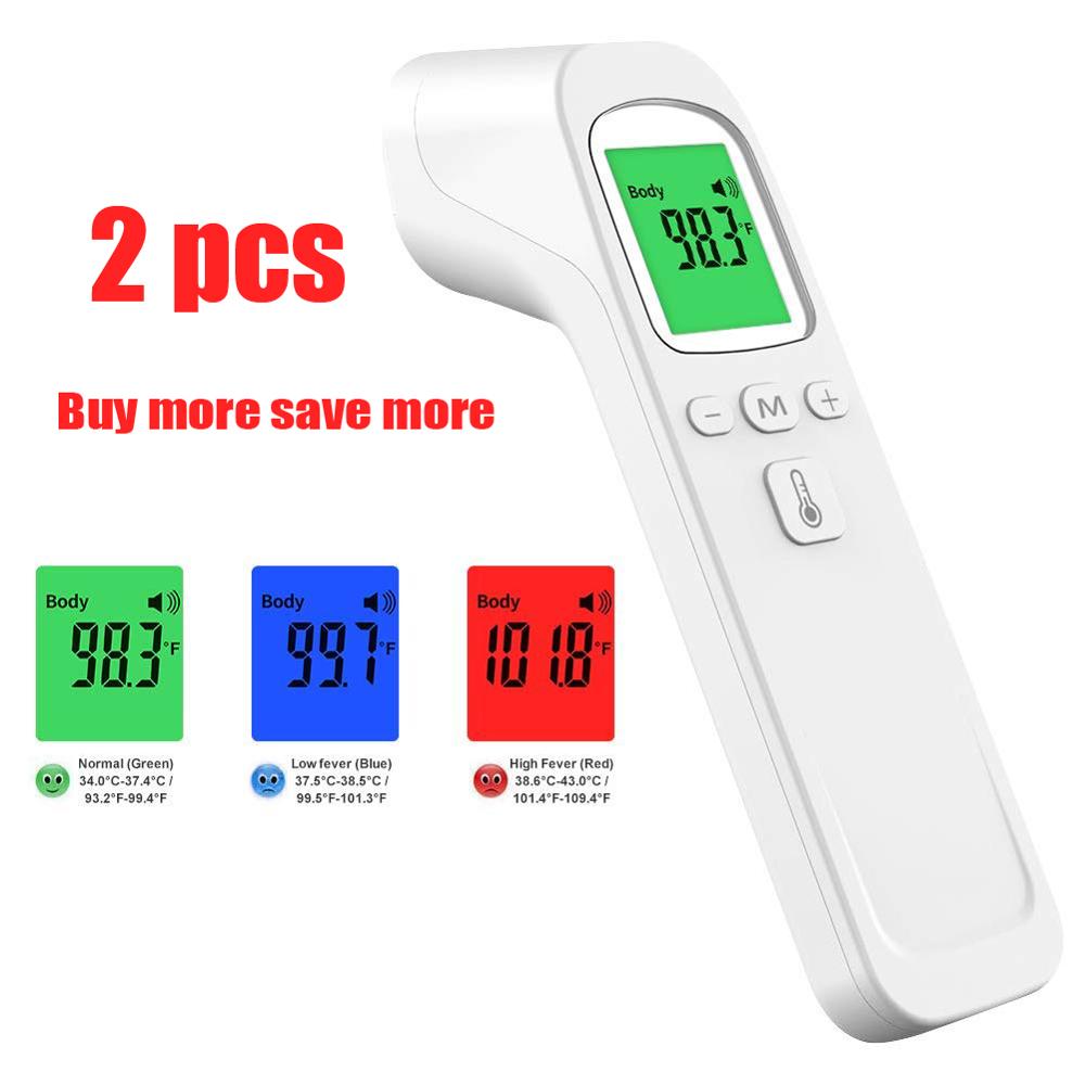 sin contacto Digital termómetro infrarrojo de bebé adulto frente fiebre contador de Sensor de temperatura Ir LaserTermometro Infrarojo: Type 6 (2pcs)