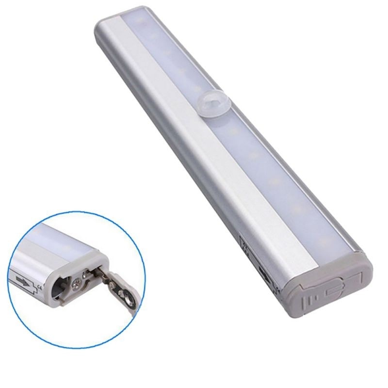 10 ledet bevegelse pir sensor lys automatisk lys sansing nattlys til klesbutikk