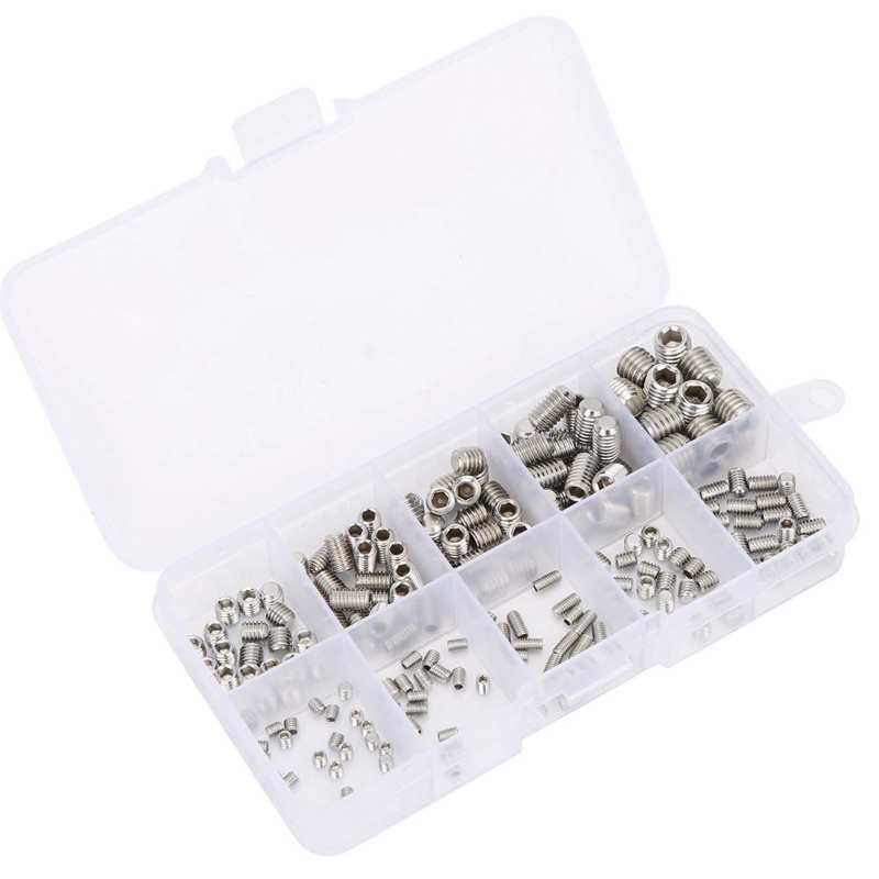 helical screw stainless steel insert for hardware repair tools Hex Grub Screws Socket Headless Assortment Stainless