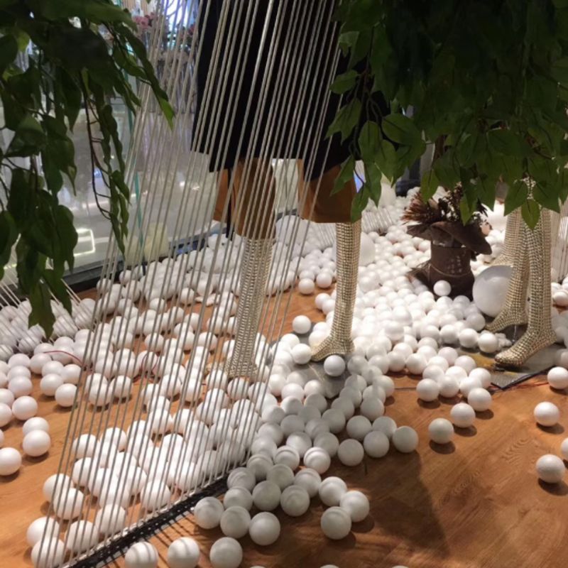 Bola de espuma de poliestireno para decoración de bodas y Navidad, suministros para fiestas, DIY, modelado de poliestireno, 1 unidad, 100 Uds.