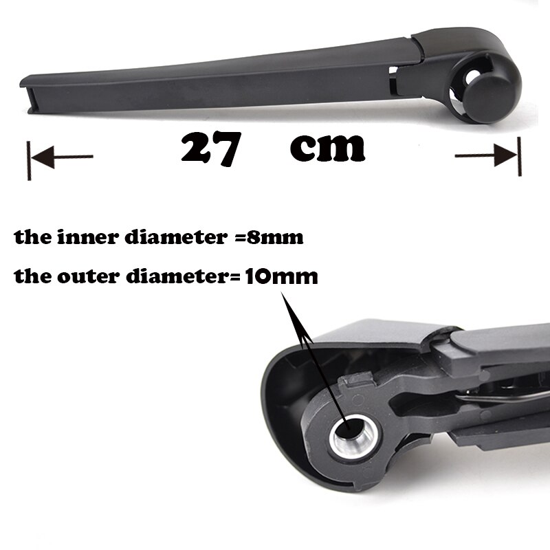 Kit de escobilla y brazo de limpiaparabrisas trasero de 13 "para Seat Ibiza Sport Coupe SC , parabrisas, ventana de portón trasero