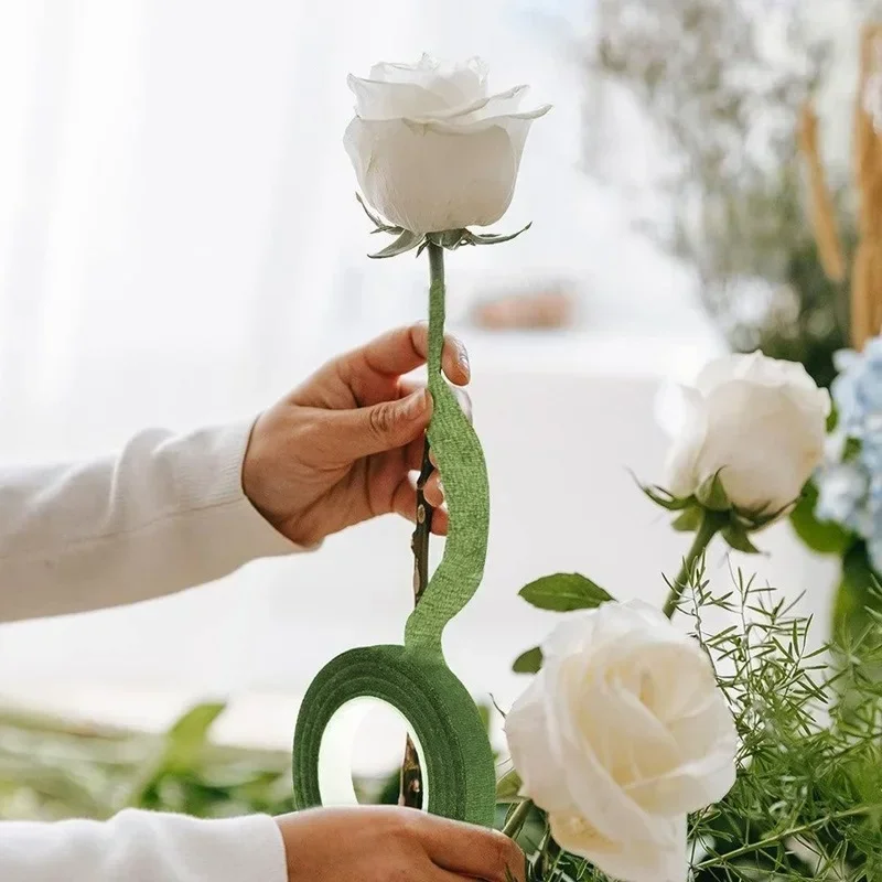 20/1 Rollen grünes Blumenstrauß-Blumenbänder, selbstklebendes Staubblatt-Geschenkpapier, DIY-Blumen-Dekor für Floristen, Hochzeit, Party-Requisiten