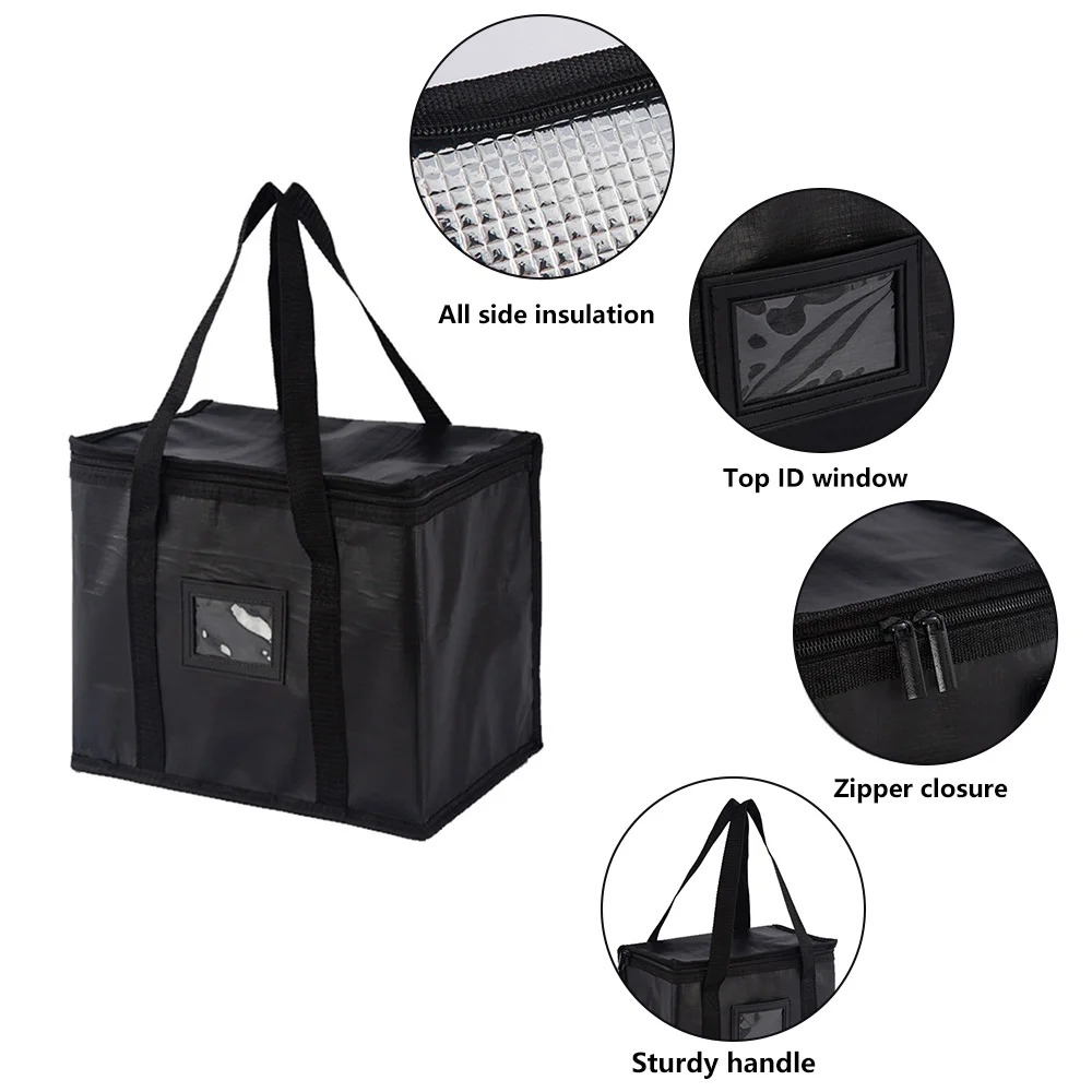 70L Insulated Thermal Cooler Bag Insulation To Keep Cold Large Capacity Portable Lunch Bag Zip Picnic Camping Tin Foil Food Bags