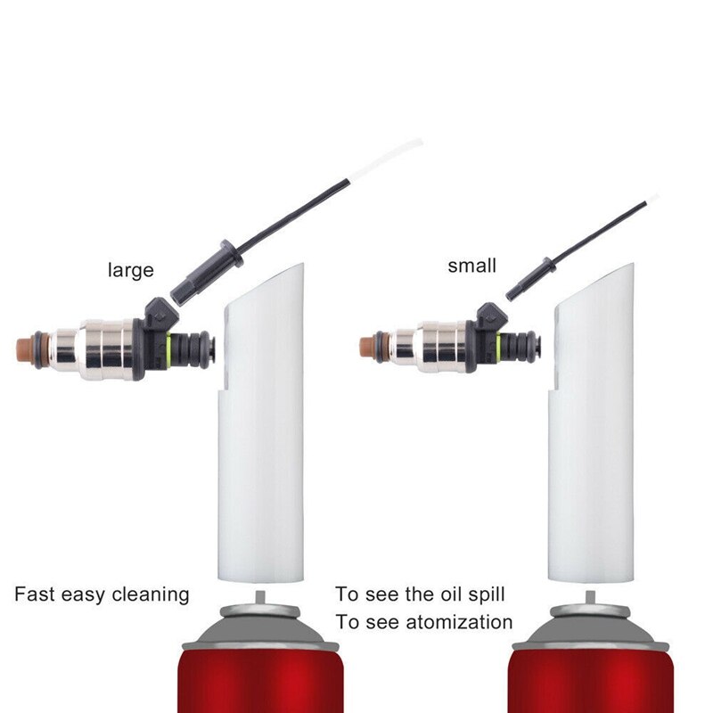 Auto Fuel Injector Nozzle Flush Cleaner Adapter DIY Cleaning Tool Universal Car Kit Set Universal