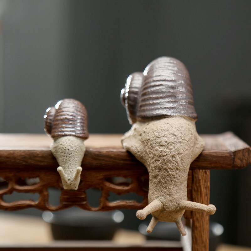 Bonsaï d'escargot en céramique | Micro paysage, décoration de jardin, décoration d'extérieur en pot, ornements de jardin