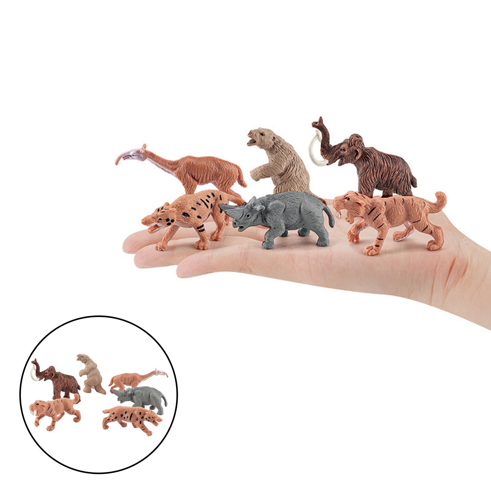 8 Krabben Figuren Set - Realistische Meerestiere Aus PVC Für Kinder