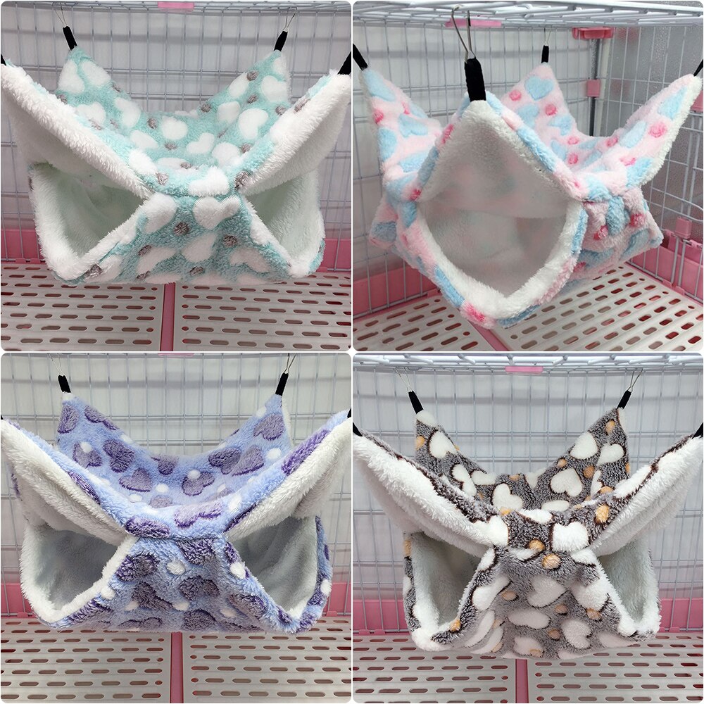 Hamac d'hiver pour animaux domestiques, furet, Cage de couchage, accessoires pour Hamster, petit Animal cochon d'inde, literie