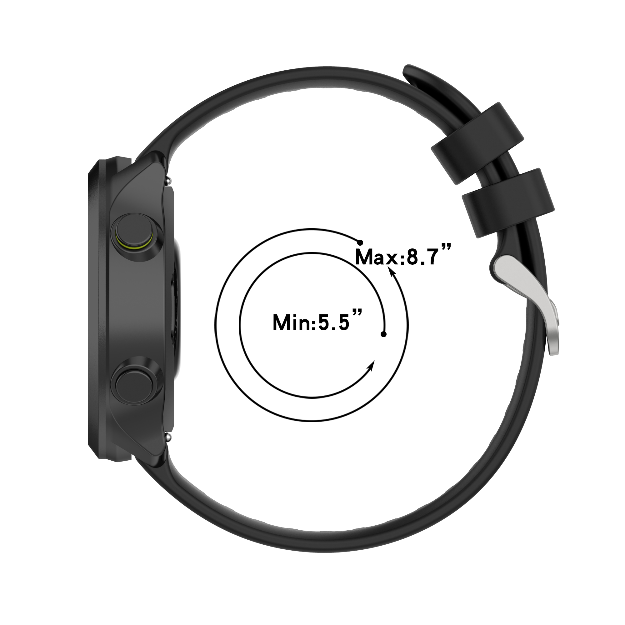 Correas de reloj de 20mm para Garmin Forerunner 158 venu sq/venu, pulsera deportiva de silicona para Polar Ignite, correas de reloj para Forerunner 55