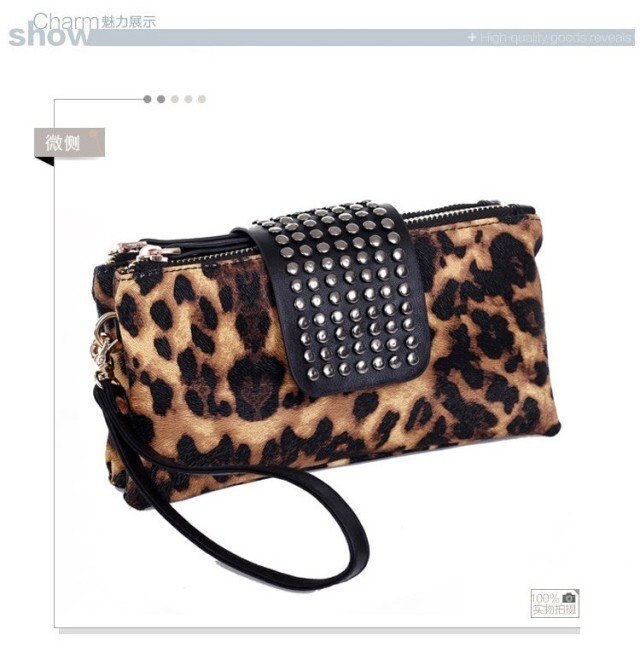 2022 Purse Fashionable Women &#39;s Long Wallet Covered Studded Clutch Bag Dinner Bag Large Capacity Shopping Clutch Coin Pocket