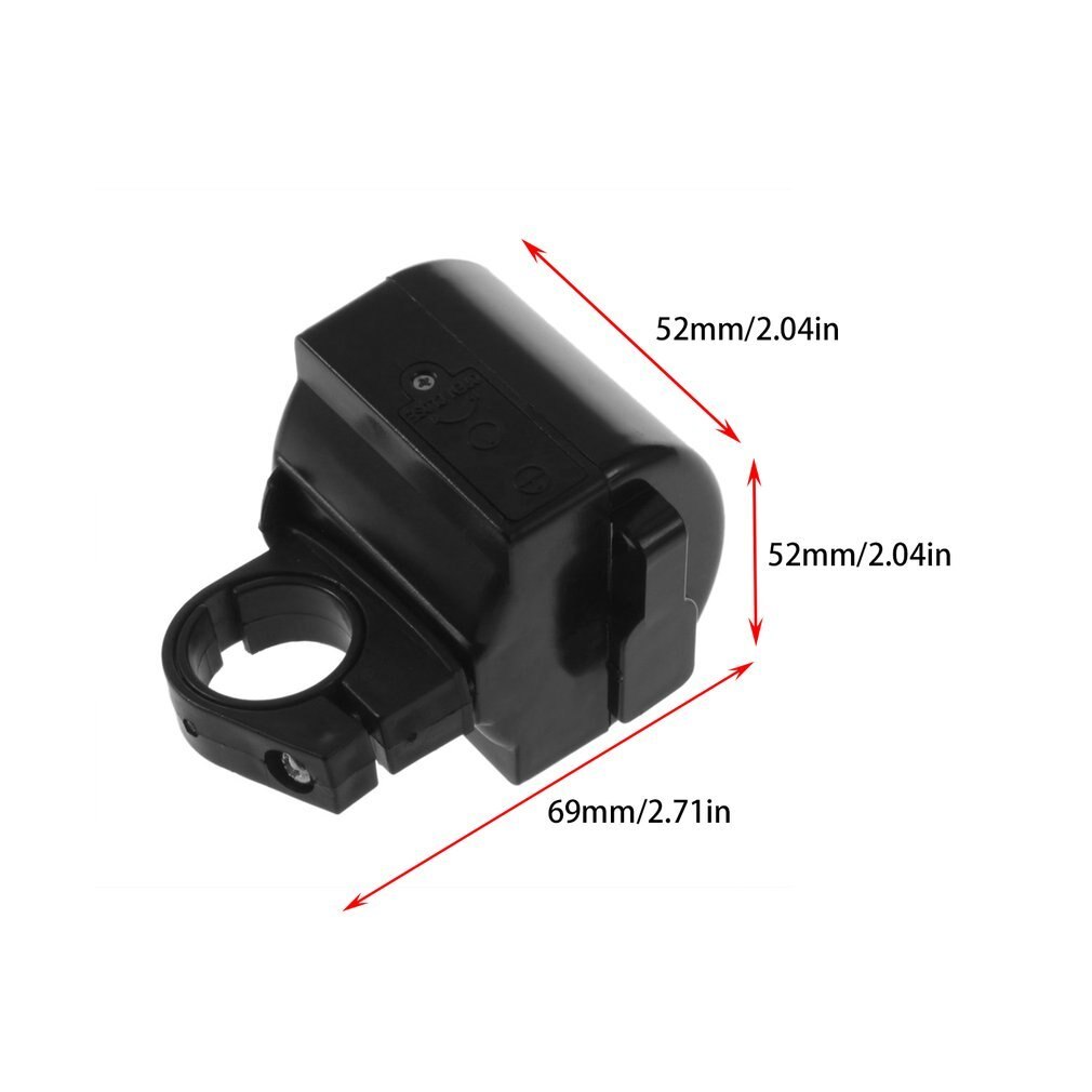 Mini Electronic Bicycle Horn Electrical Bike Bell Cycling Handlebar Ultra Loud Alarm Ring Battery Powered 360 Degree Rotating