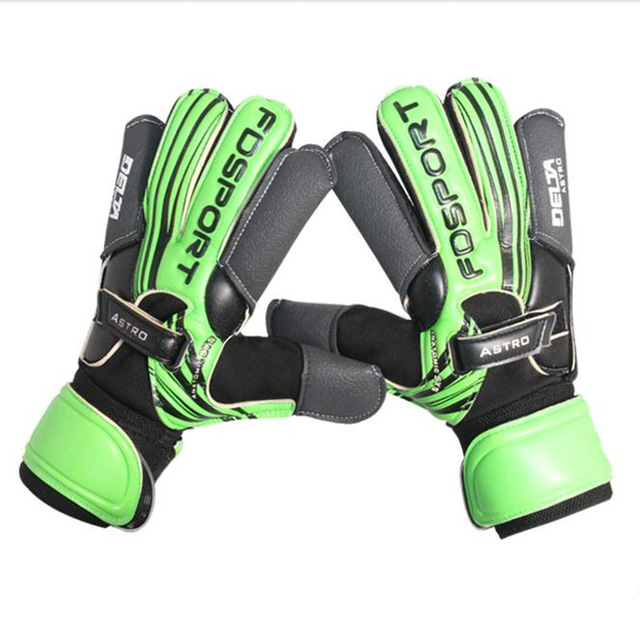 Guantes de fútbol antideslizantes de látex Natural para hombre, alta densidad, , grueso, 3mm, portería de fútbol,: LD860 green gloves / size 8